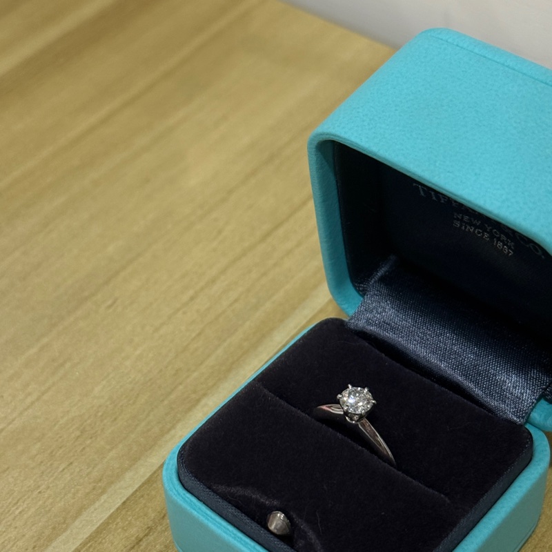Tiffany Setting 六爪經典鑽戒💍0.46ct-26