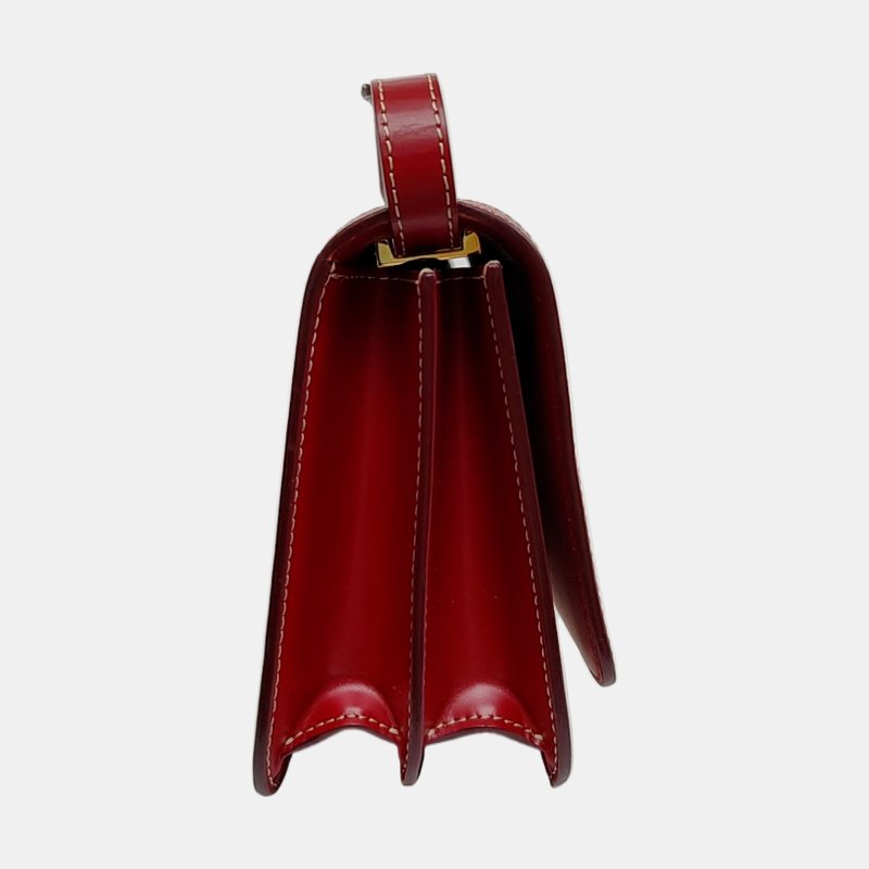 BURBERRY TB小號白色帆布單肩包金色五金可拆卸肩帶-3