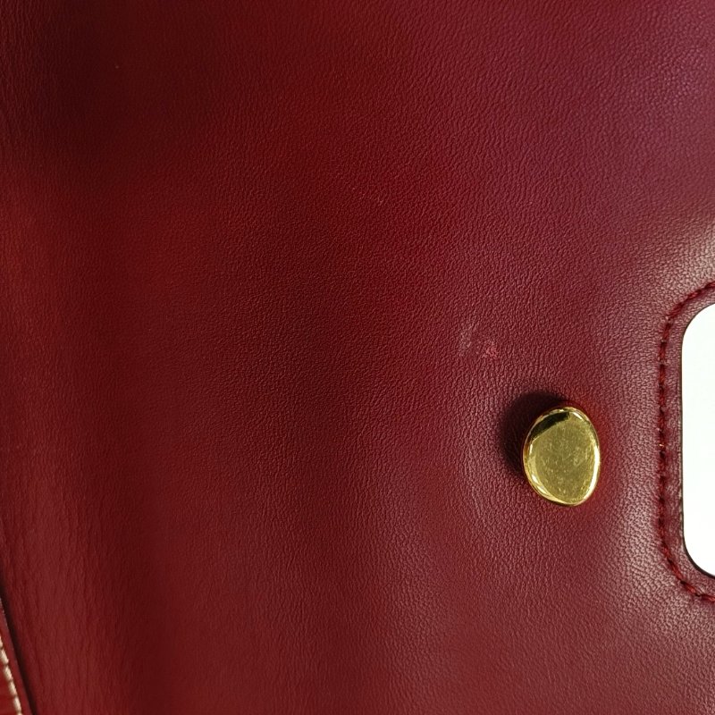 BURBERRY TB小號白色帆布單肩包金色五金可拆卸肩帶-8