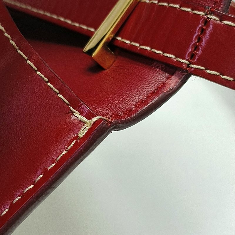 BURBERRY TB小號白色帆布單肩包金色五金可拆卸肩帶-11