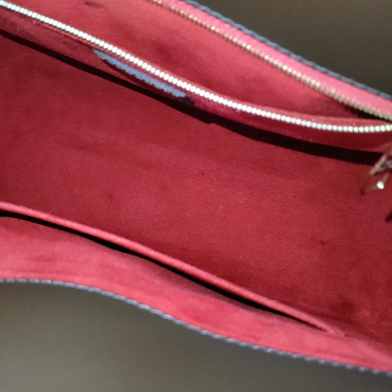 LOUIS VUITTON RIVOLI棕色塗層帆布棋盤格手提包金色五金-13