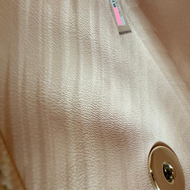 Chanel Caviar Leather Quilted Light Beige Pink Mini Coco Handle Flap Bag-12