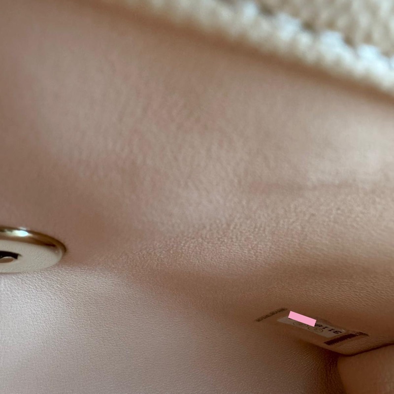 Chanel Caviar Leather Quilted Light Beige Pink Mini Coco Handle Flap Bag-13