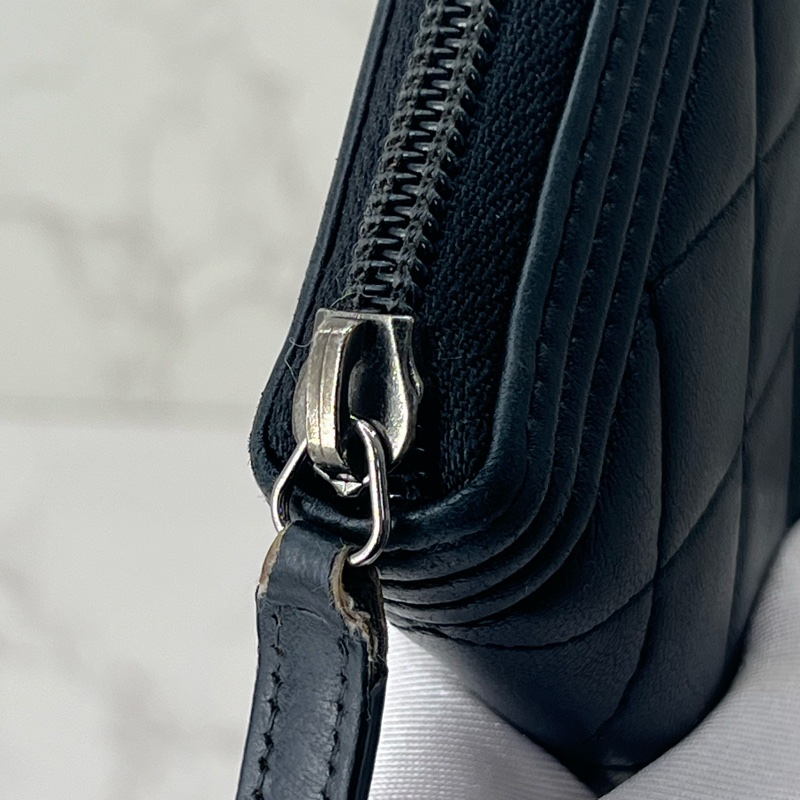 💗香緹國際精品💗 697 Chanel leboy 羊皮 長夾 保卡款-3