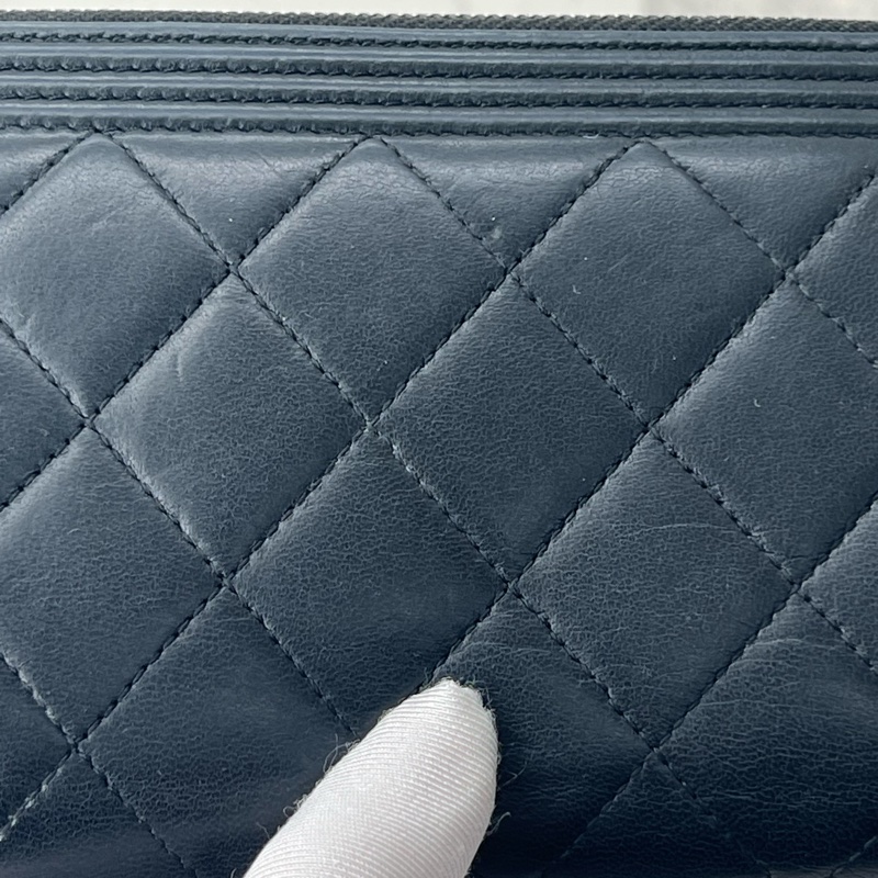 💗香緹國際精品💗 697 Chanel leboy 羊皮 長夾 保卡款-6