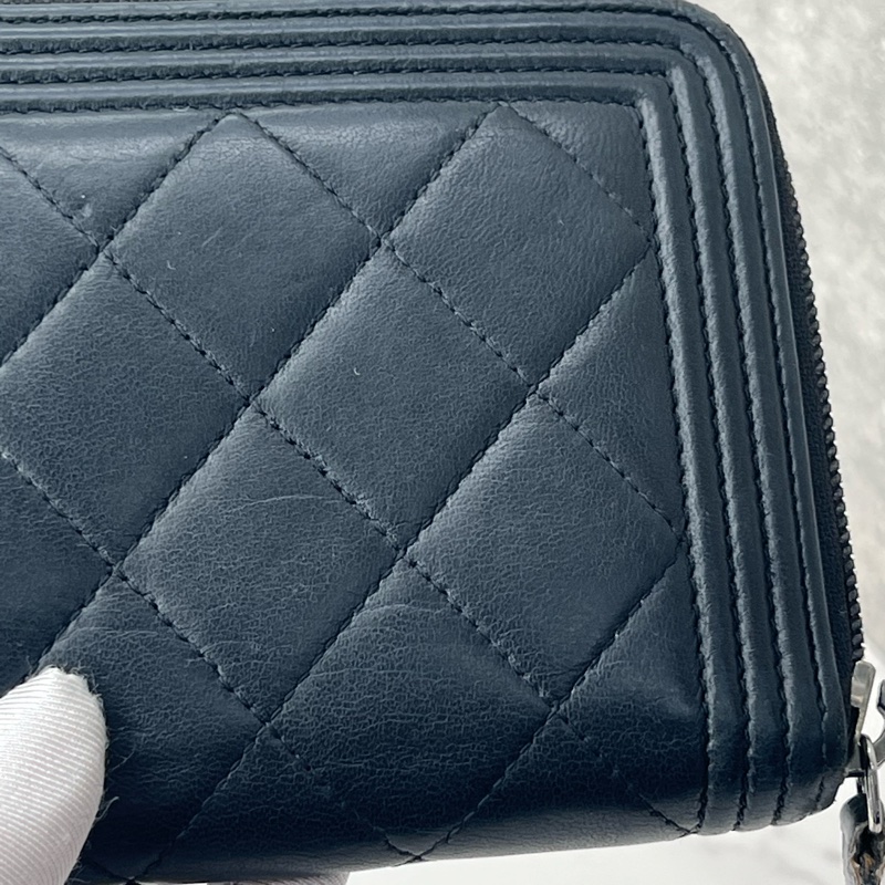 💗香緹國際精品💗 697 Chanel leboy 羊皮 長夾 保卡款-7