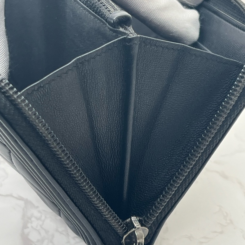 💗香緹國際精品💗 697 Chanel leboy 羊皮 長夾 保卡款-9