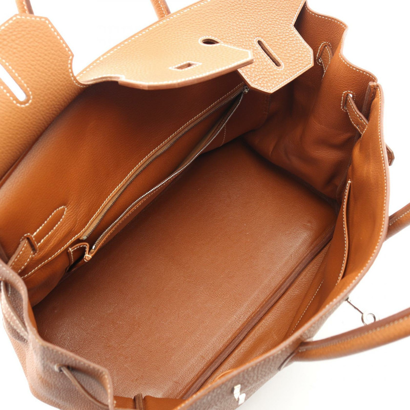 愛馬仕 Birkin 35 手提包,F Togo 皮革,金色,二手,女士,帶五金配件-2