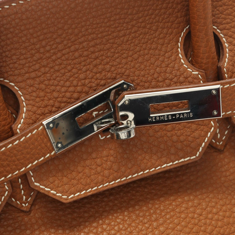 愛馬仕 Birkin 35 手提包,F Togo 皮革,金色,二手,女士,帶五金配件-6