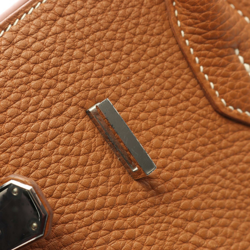 愛馬仕 Birkin 35 手提包,F Togo 皮革,金色,二手,女士,帶五金配件-11