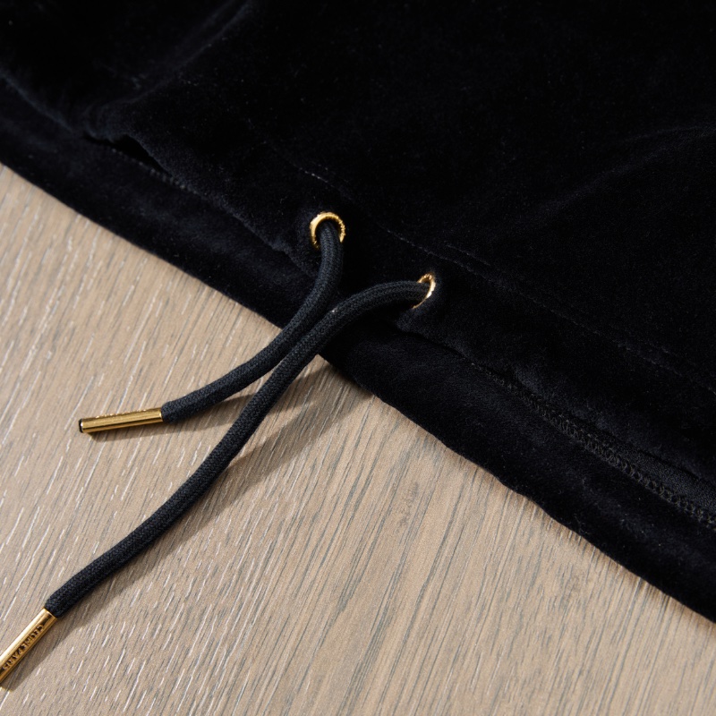 ❤️CELINE 短款 Logo 絲絨材質 連帽衫-6