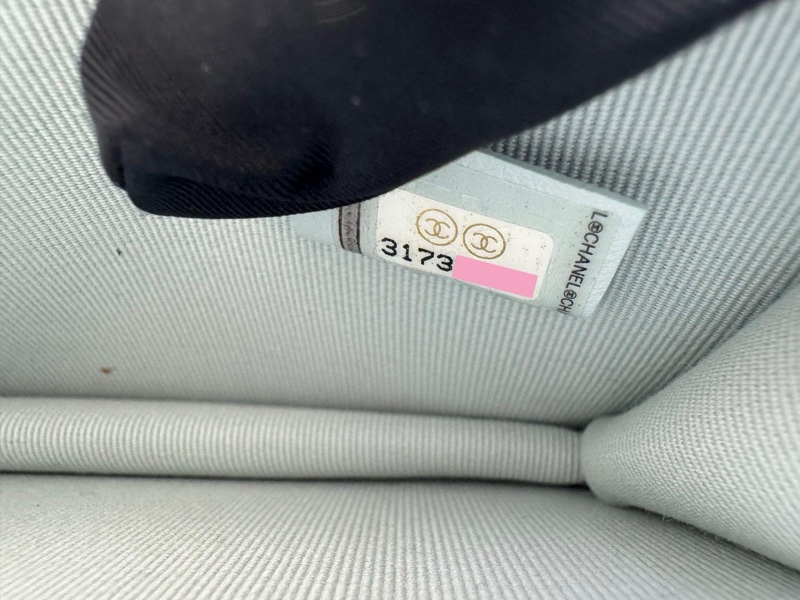 Chanel (21) Lambskin Quilted Light Blue Small Leather Butterfly-11