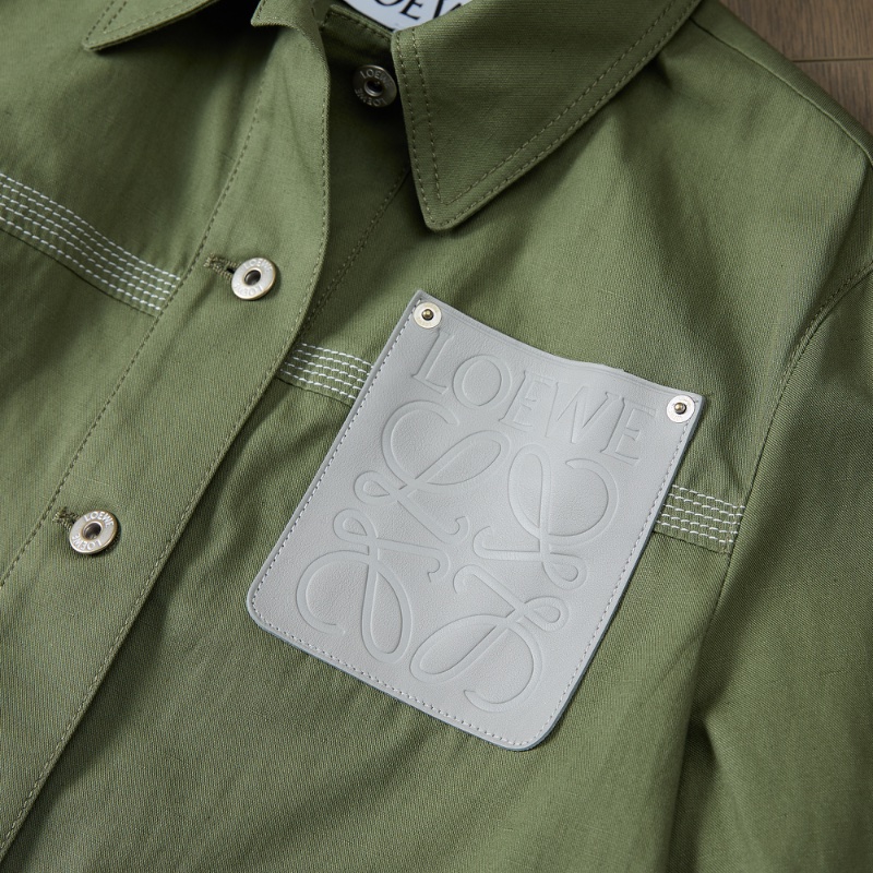 ❤️LOEWE 明星同款 綠色時尚外套-5