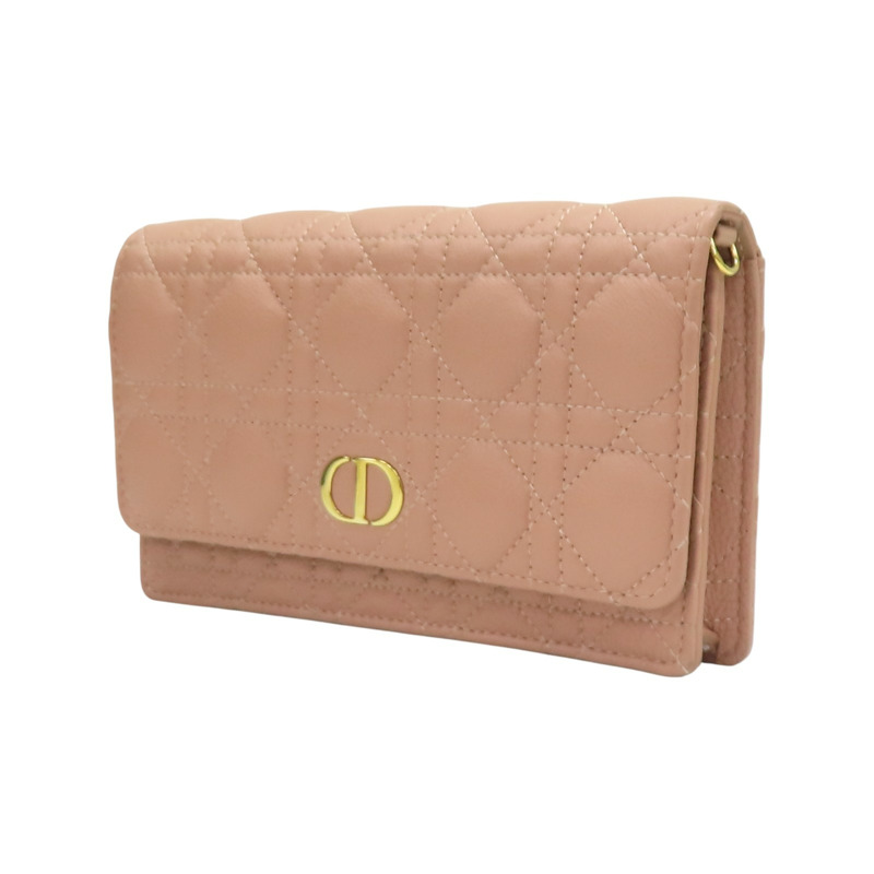 粉色 羊皮 WOC 鍊帶 肩背包【Dior 迪奧 】-2