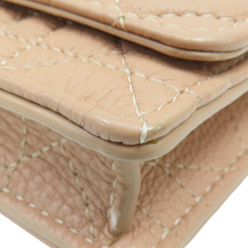 粉色 羊皮 WOC 鍊帶 肩背包【Dior 迪奧 】-13