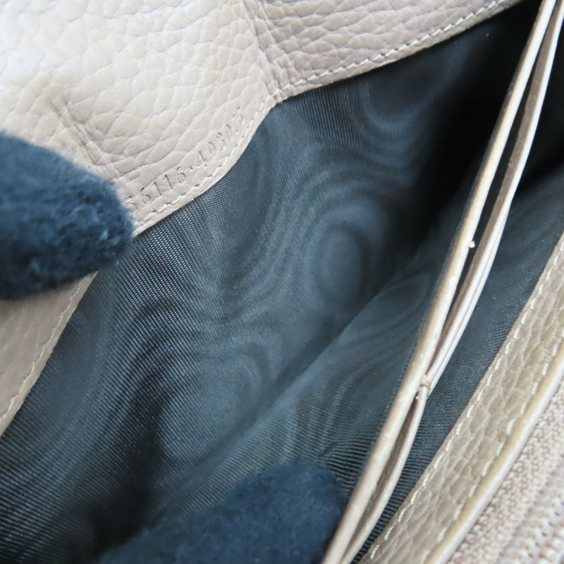 棕色 牛皮 帆布 Petite Marmont 金扣 扣式長夾 456116【GUCCI 古馳】 456116-6