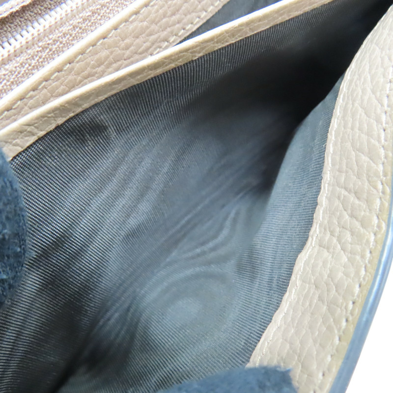 棕色 牛皮 帆布 Petite Marmont 金扣 扣式長夾 456116【GUCCI 古馳】 456116-7