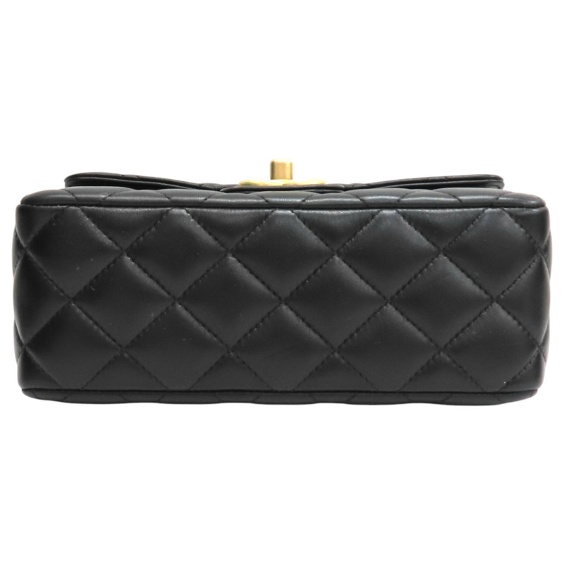 黑色 菱格紋 羊皮 23C 金幣 鍊帶 肩背包 AS3737【CHANEL 香奈兒】 AS3737-3