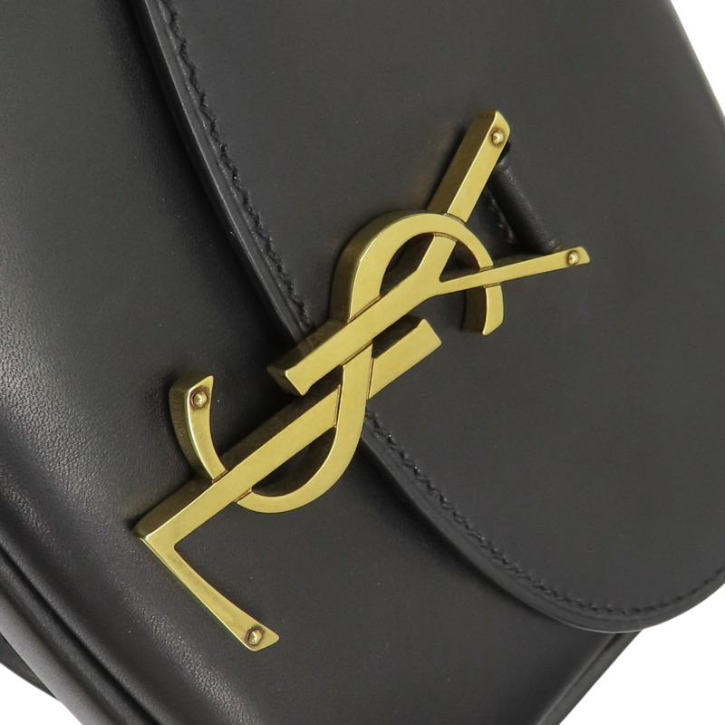 黑色 牛皮 Kaia 肩背包【SAINT LAURENT YSL 聖羅蘭 】 619740-8