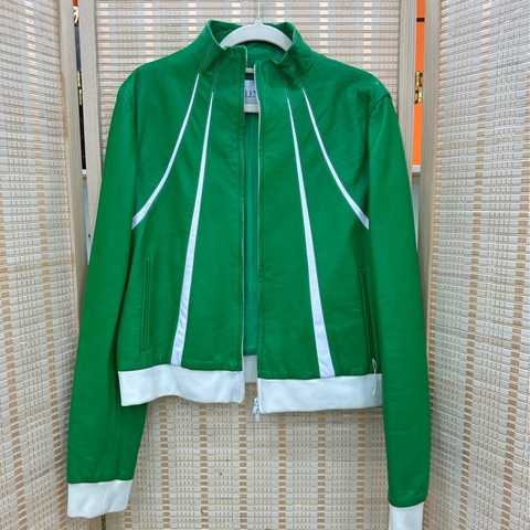 Valentino 華倫天奴 秀款 綠色小羊皮外套 40碼