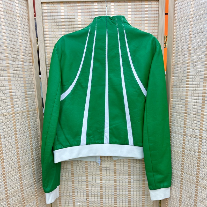 Valentino 華倫天奴 秀款 綠色小羊皮外套 40碼-1