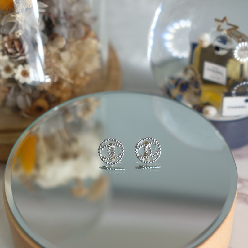 Chanel 22c 圓形雙c 耳環-3