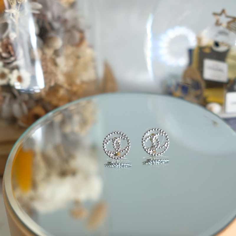 Chanel 22c 圓形雙c 耳環-4