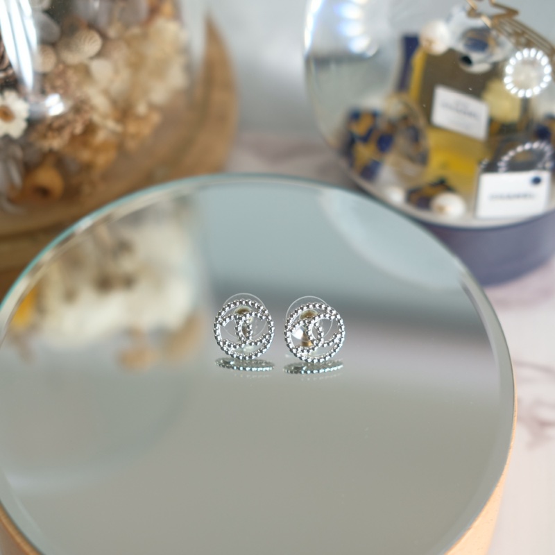 Chanel 22c 圓形雙c 耳環-12