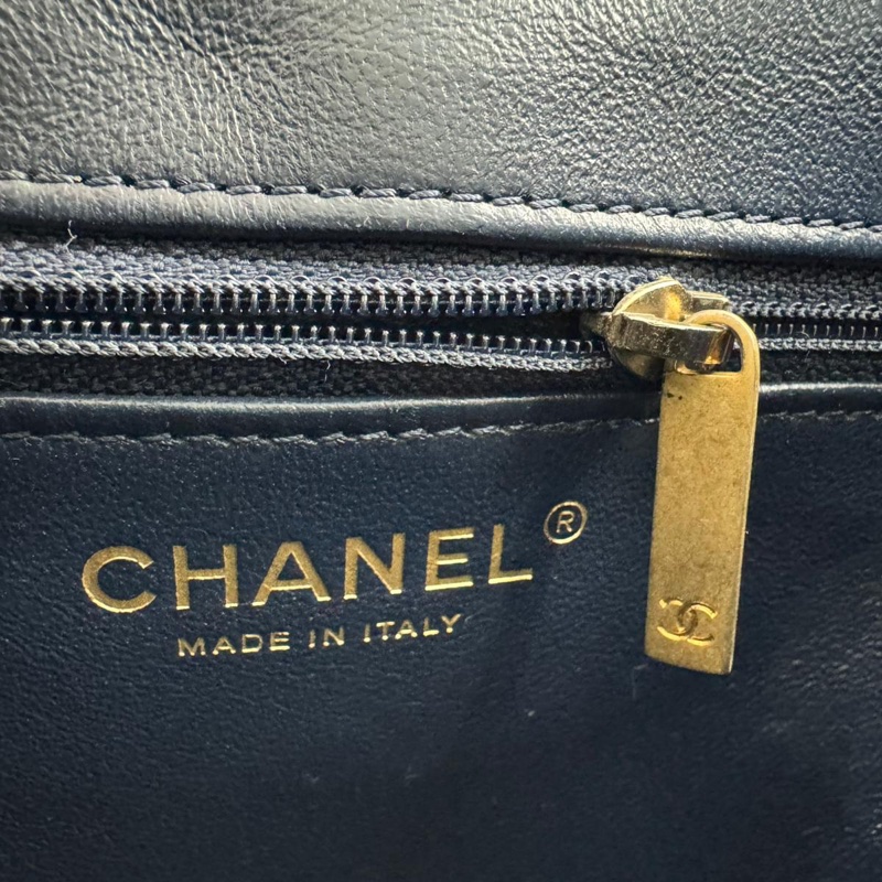 Chanel (18) Caviar Leather CC Filigree Black Backpack with Gold Hardware-13