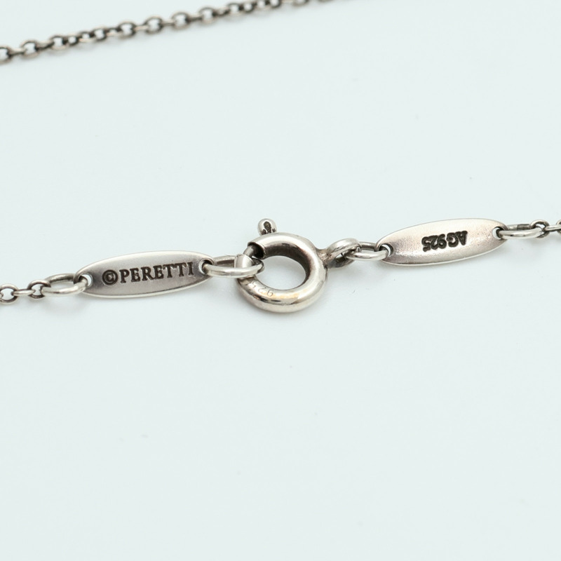 TIFFANY＆CO 925純銀Open Heart Necklace項鍊-7