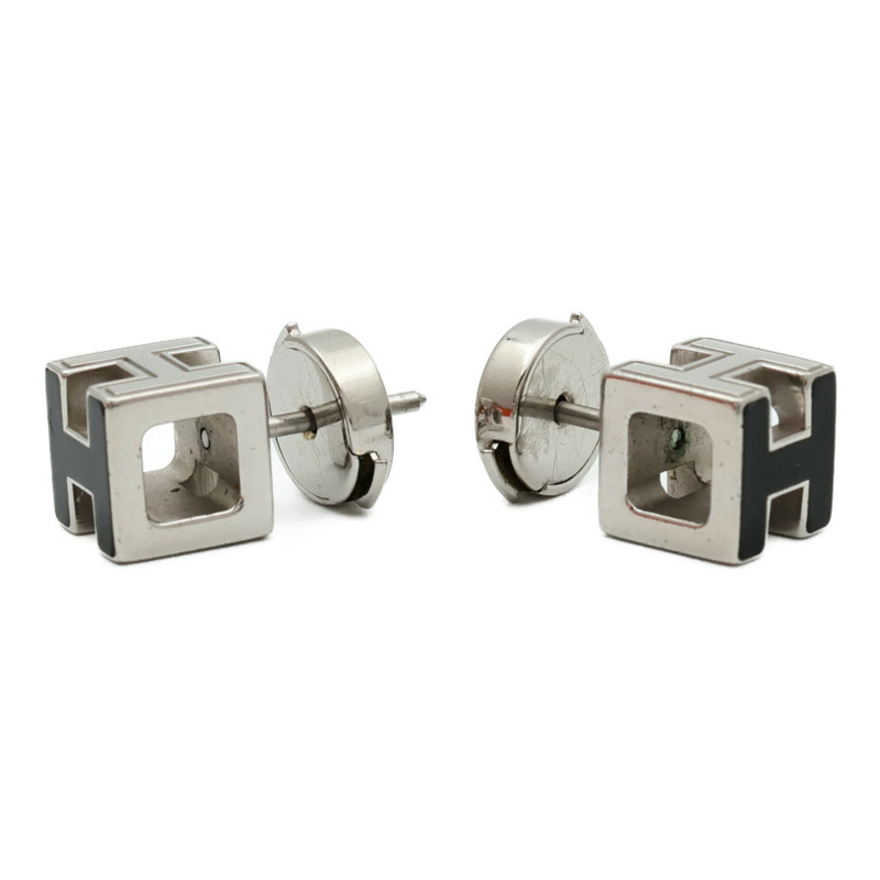 HERMES 金屬Cube H Earrings耳環-1
