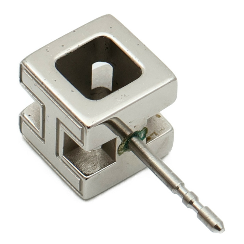HERMES 金屬Cube H Earrings耳環-5