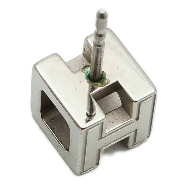 HERMES 金屬Cube H Earrings耳環-8