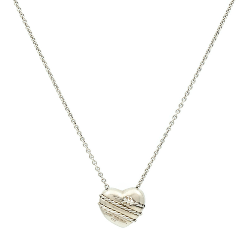 TIFFANY＆CO 925純銀Heart Necklace項鍊-1