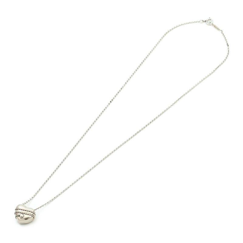 TIFFANY＆CO 925純銀Heart Necklace項鍊-2