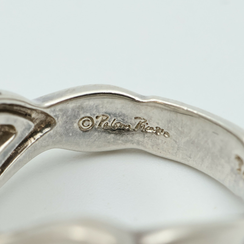 TIFFANY＆CO 925純銀Double Heart Ring戒指US#5-5