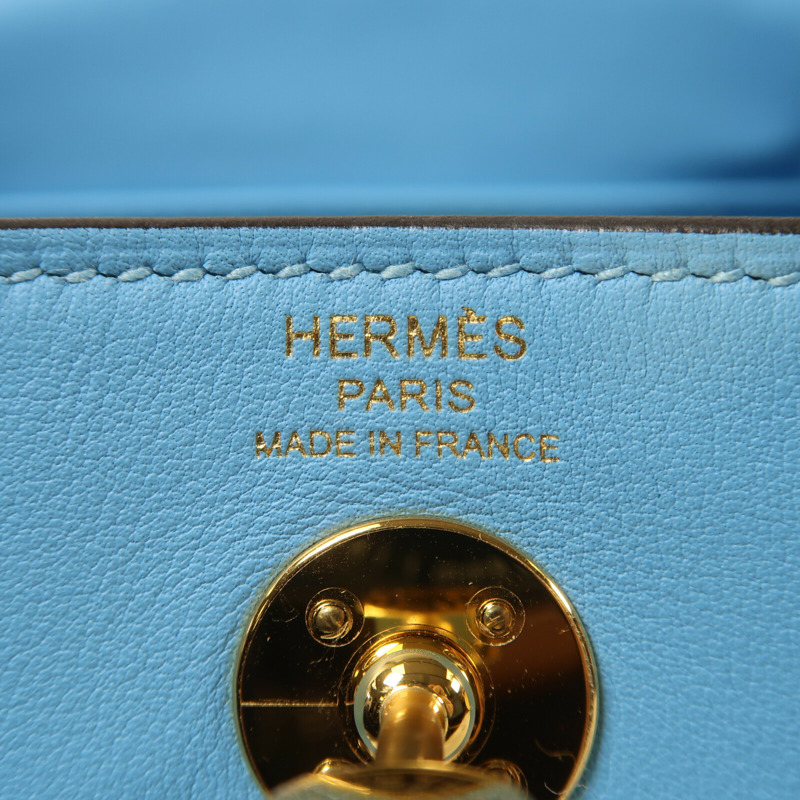 HERMES Swift皮革Mini Lindy金扣手挽肩背兩用袋-5