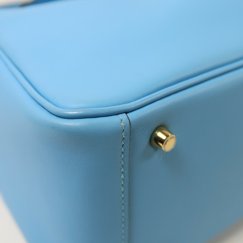 HERMES Swift皮革Mini Lindy金扣手挽肩背兩用袋-9