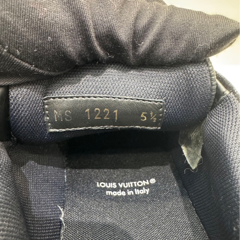 97新路易威登Lv黑色老花Trainer板鞋運動鞋5.5/39.5碼男女同款無附件一-4