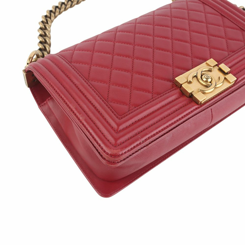 【包稅】CHANEL Ramskin Boy Bag 中金 34824K--4