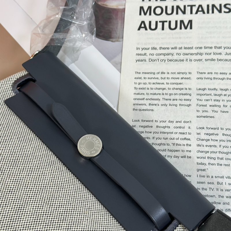 HERMES Herbag zip 20 - 石板灰銀 W-5