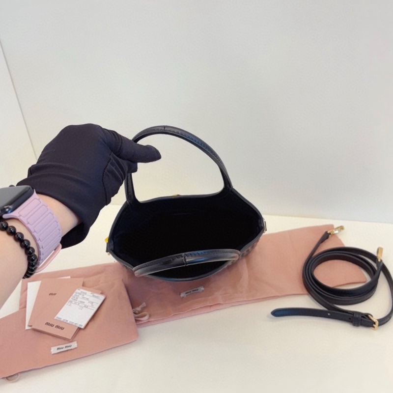 MiuMiu 日本限定千鳥格紋毛呢mini Ivy 芯片款18*22*6  99新配件塵袋-2