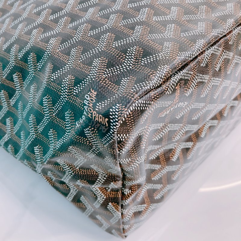MS0493 Goyard 戈雅 餃子袋 帆布 輕身 跣水 黑色 銀扣  Saint Louis Tote Bag PM Canvas Black x PHW-5