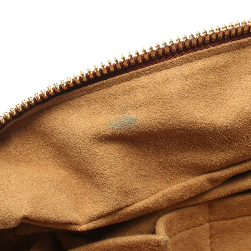 路易威登男士瘋狂手提包 M95737 Monogram Jokes 皮革 Rouge 二手女士-5