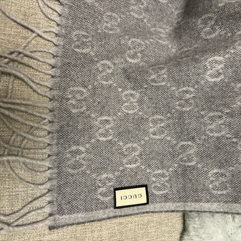 Gucci羊毛流蘇長圍巾190*37-6