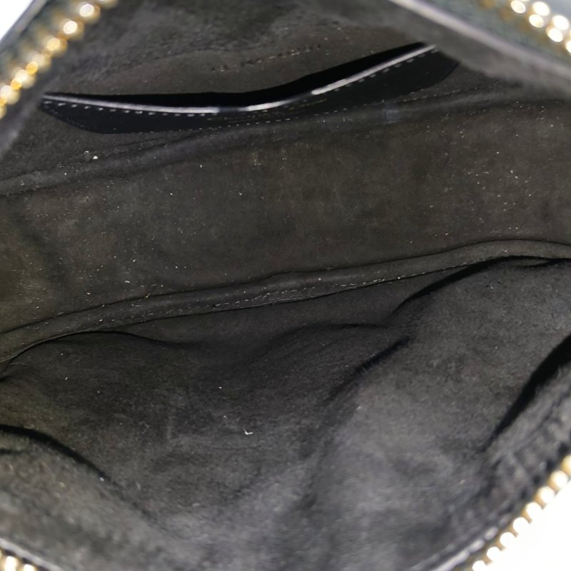 DIOR Dior Vibe Hobo黑色羊皮絎縫單肩包手提包斜挎包金色五金-6