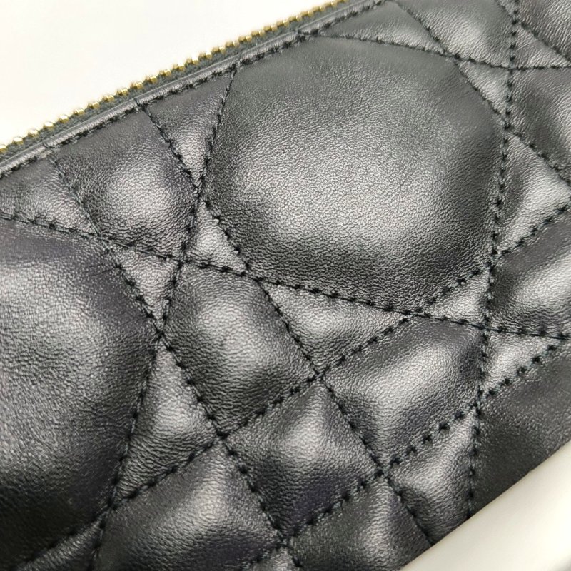 DIOR Dior Vibe Hobo黑色羊皮絎縫單肩包手提包斜挎包金色五金-7