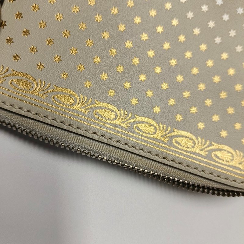 GUCCI Gucci X Sega迷你白色牛皮印花單肩包斜挎包銀色五金可拆卸肩帶-12