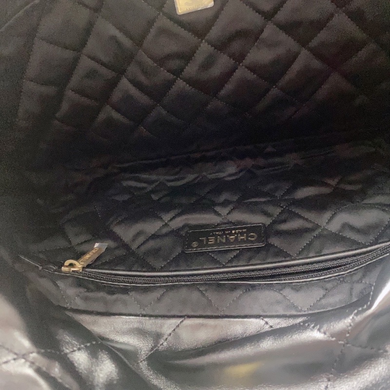 CHANEL黑金22bag小號肩背包30*29*8芯片款 全新閒置配件塵袋-2