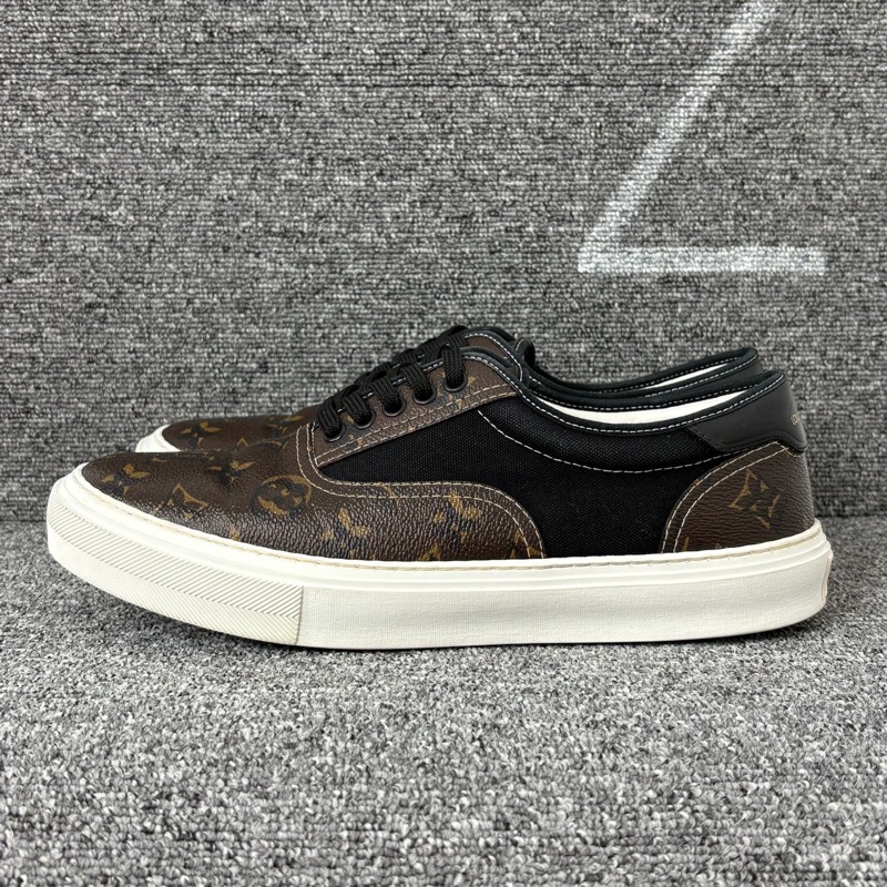 99新LV 路易威登 棕色老花帆布板鞋@42.5碼一-0